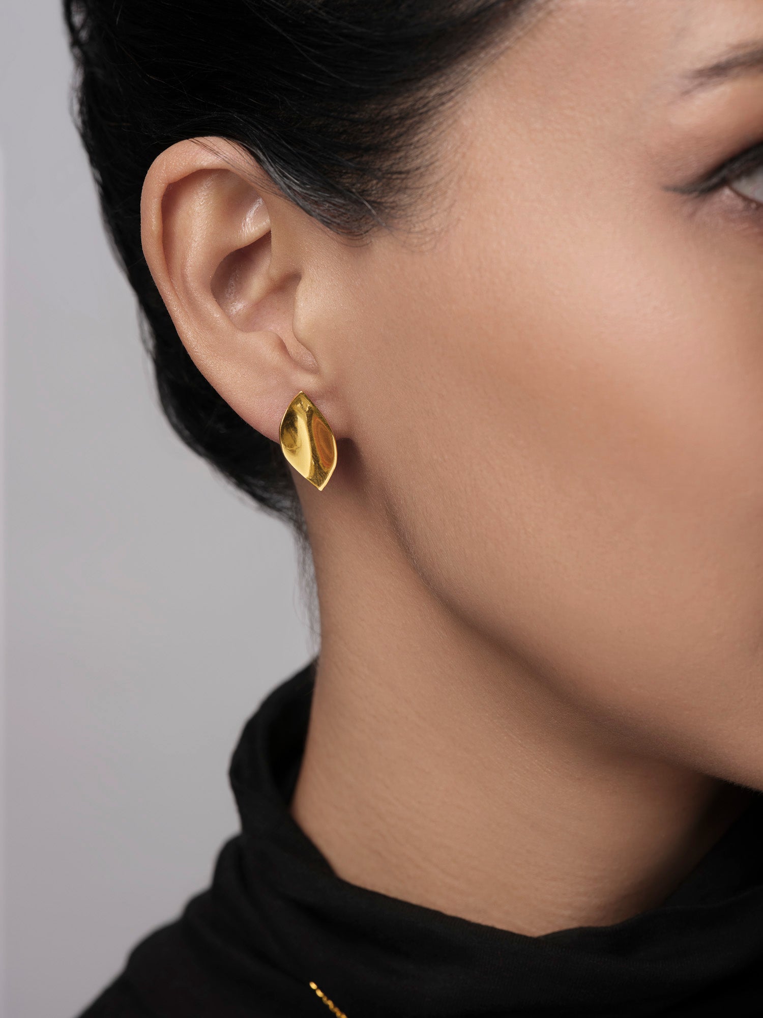 Midas Leaf Earring