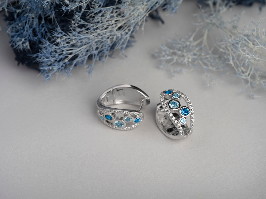 Blue Corals Earring