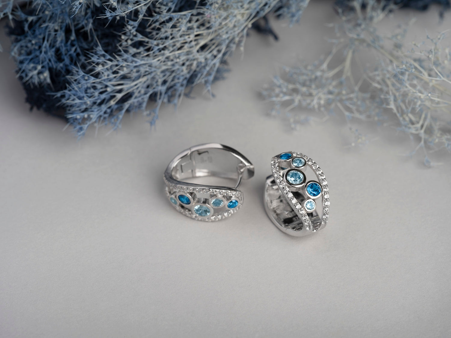 Blue Corals Earring