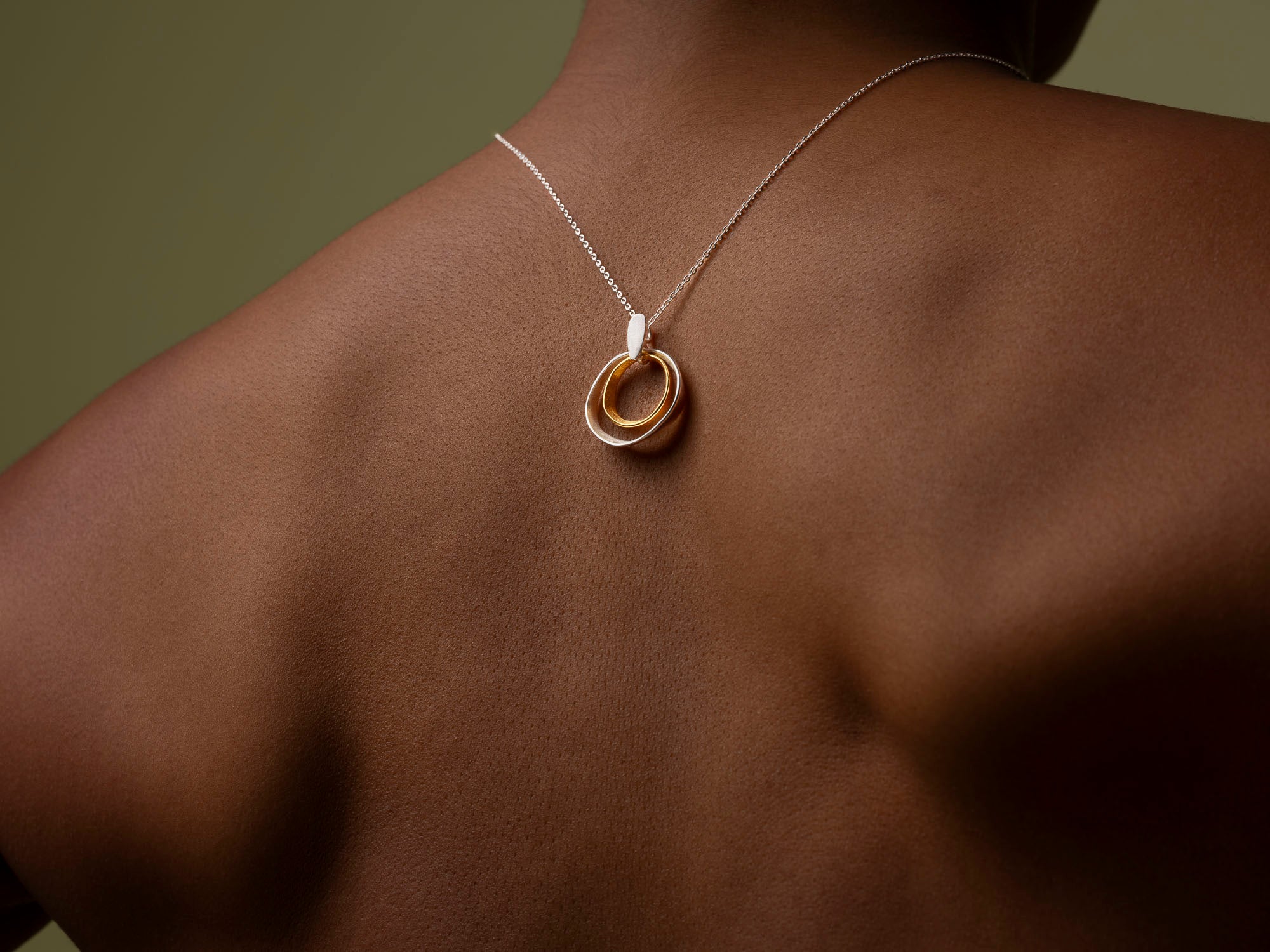 Sterling silver with 18K gold vermeil