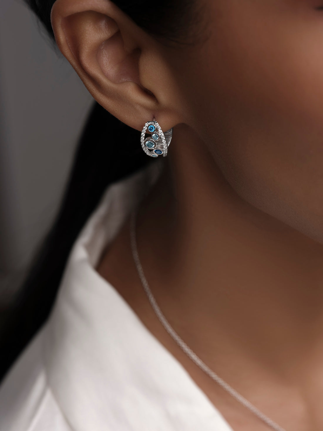 Blue Corals Earring